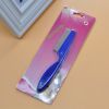Pet Hair Removal Combs Grooming Brush Dog Cat Puppy Kitty Rabbit Massage Comb Flea Remover Home Pets Care Bath Cleaning Tool - S Blue Card