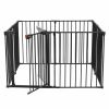 200" Adjustable Baby/Child Safety Gate 8 Panel Play Yard Metal Doorways Fireplace Fence Christmas Tree Fence Gate for House Stairs Gate for Child/Todd