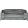 Dog Bed; Pet Bed; Pet Enclosures; Pet Outdoor Furniture; Pet Patio Furniture; Seasonal PE Wicker Pet Furniture; Dog Bed With Cushion - as Pic