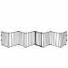200" Adjustable Baby/Child Safety Gate 8 Panel Play Yard Metal Doorways Fireplace Fence Christmas Tree Fence Gate for House Stairs Gate for Child/Todd