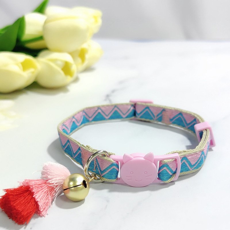 Anti-suffocation Safety Buckle Cat Collar Tassel Bell Adjustable Anchor Chain Rope Anti-suffocation Safety Buckle Cat Collar Tassel Bell Adjustable Anchor Chain Rope